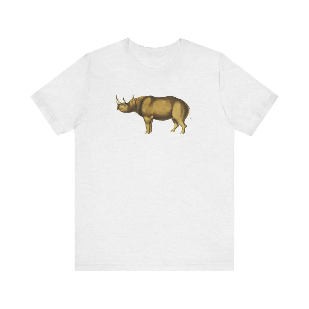 White Southern Black Rhinoceros graphic on unisex t-shirt