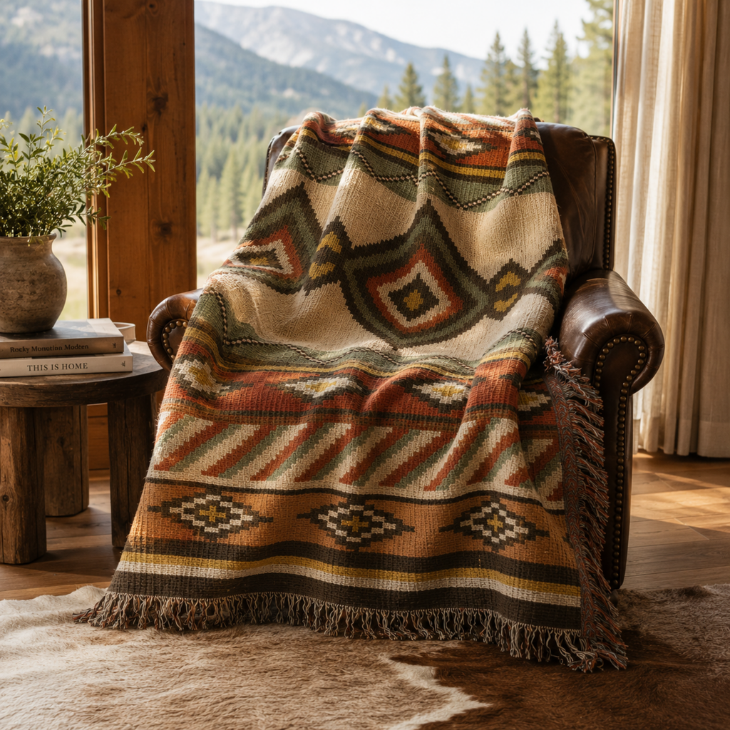 Red Mesa Heirloom Woven Blanket