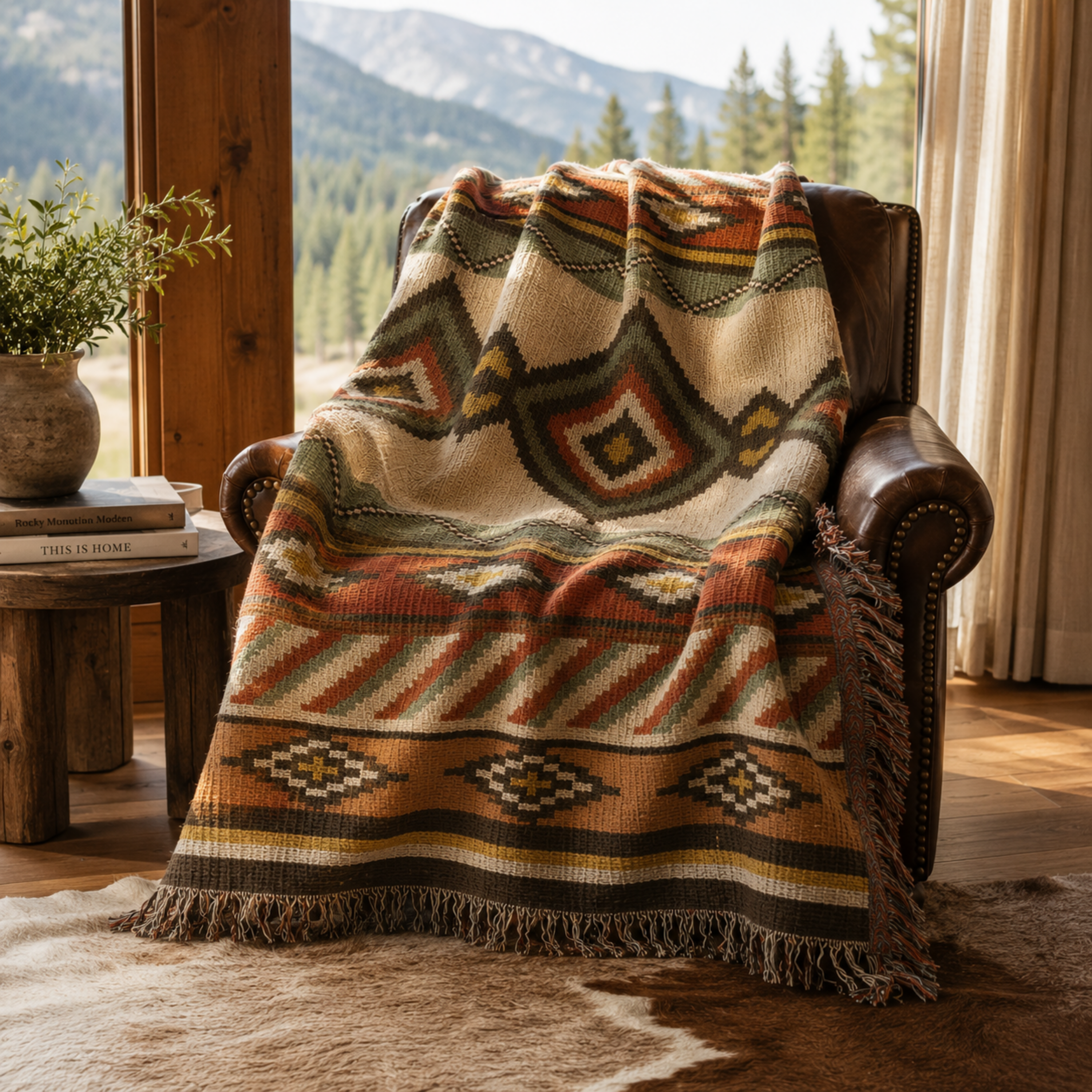Red Mesa Heirloom Woven Blanket