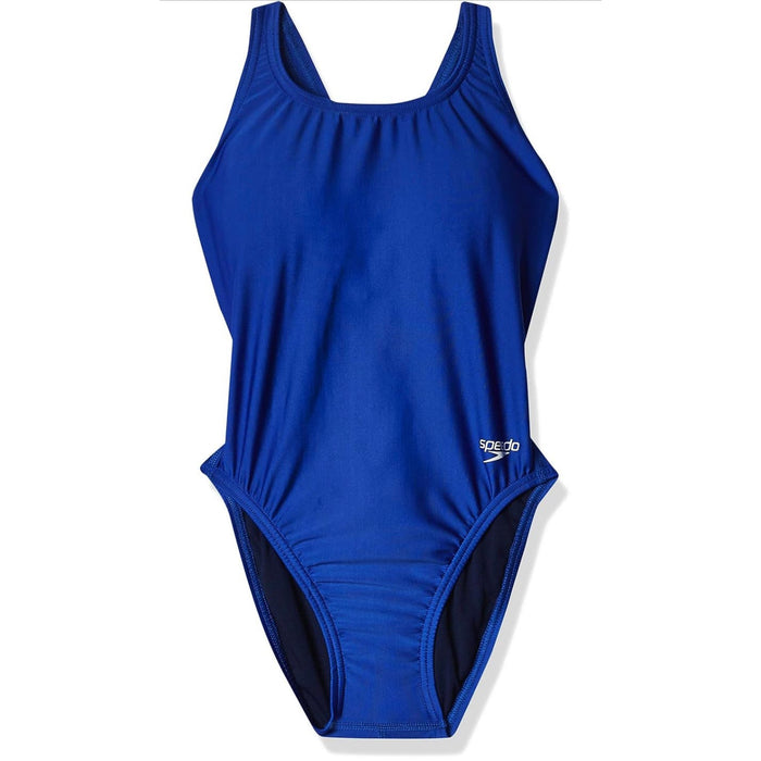 Speedo 10/36 / Blue Speedo One Piece Prolt Super Pro Solid Swimsuit - Size 10/36 * Wom312