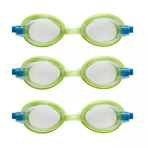 Speedo Junior 6-14 / Neon/Green "Speedo Junior 3-Pack Swim Goggles - Lime/Clear"