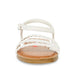 Sreve Madden 13 / White / Leather Steve Madden Kids JGEORGIA Flat Sandal, Black Leather, 13 US MSRP $49