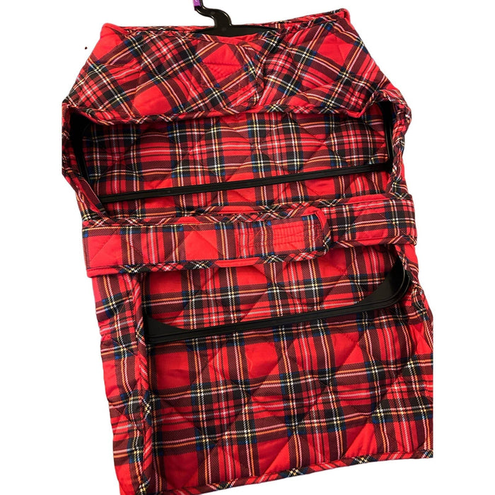 St. John’s bark St. Johns Bark Red Plaid Dog Vest * Stylish Cold Weather Attire Pet Clothes SZ L