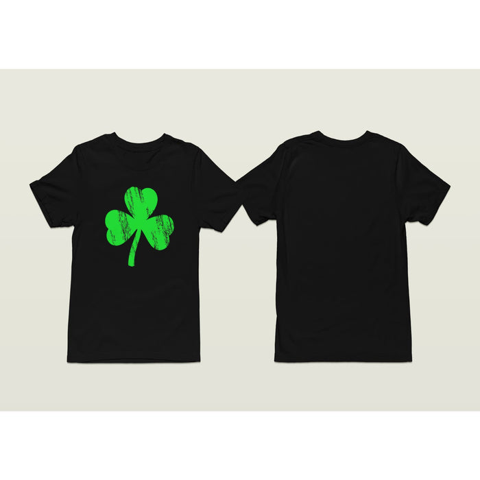 Irish Clover Short Sleeve Pullover Graphic Crewneck Tshirt