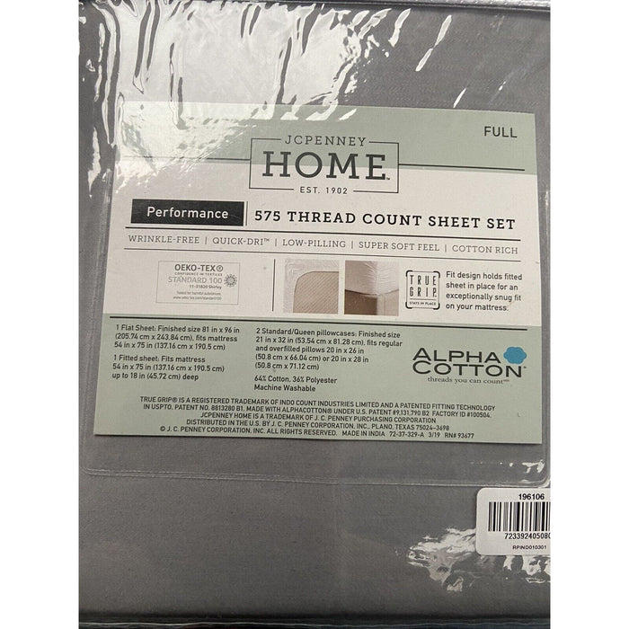 JCPenney Collection Performance Sheet Set Quick Dri Ultra Fit MSRP $110 H100