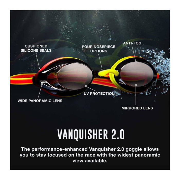 Speedo Vanquisher 2.0 Mirrored Goggle (green)