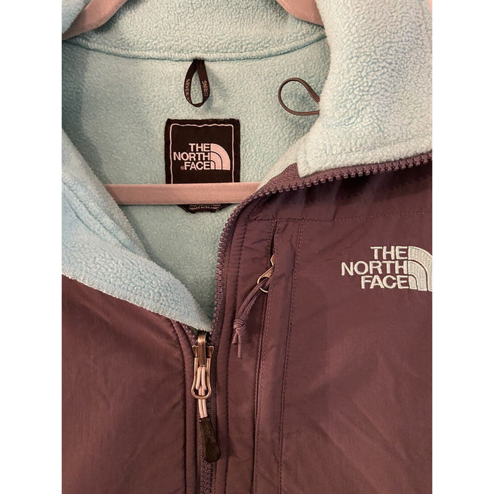 Preowned The North Face Fleece Jacket * Small, Green Full Zip Sherpa Pile MSS14