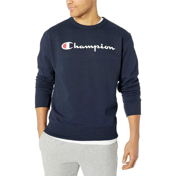 "Champion Powerblend Fleece Pullover, Large Mens"