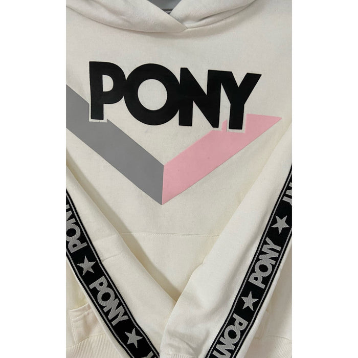 "Pony Classic Vintage-Inspired Hoodie - Vanilla Sky, Medium (10/12)"  * K1