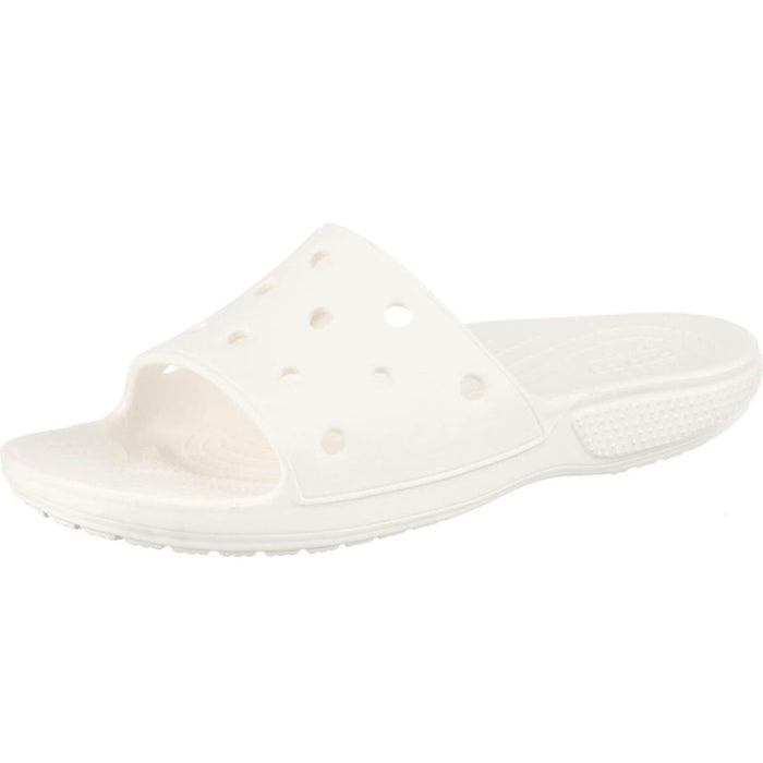 Crocs Unisex Classic Slide Sandals - White, Size 11 Men/13 Women Shoes