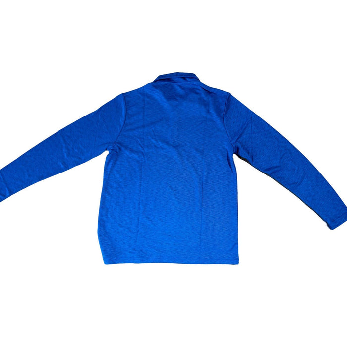 Visitor Premium Modal Quarter Zip Polo Sweater Classic Fit Size men's Small blue