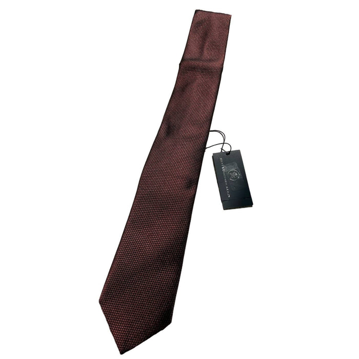 Hart Shaffer Marx Pure Silk Deep Red Slim 3” Handmade Tie