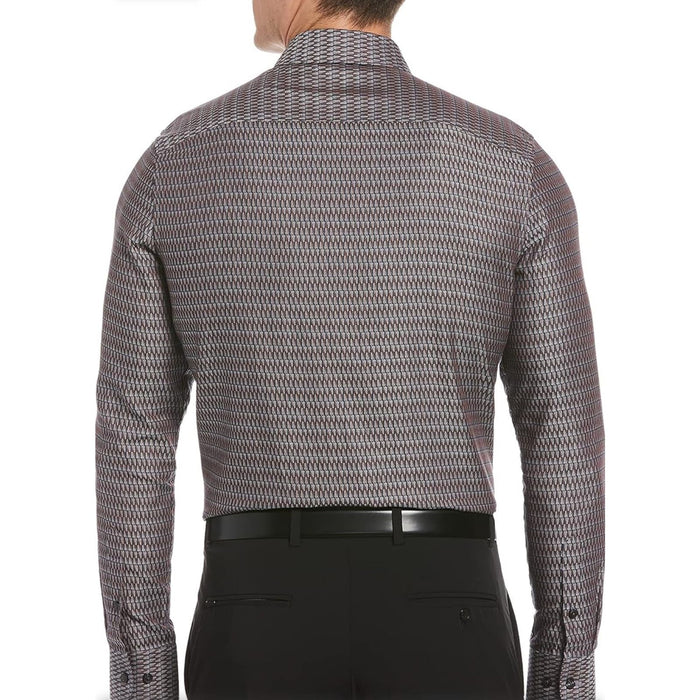 Perry Ellis Men's Triangle Print Button-Down Shirt * S Jacquard Elegance M1302