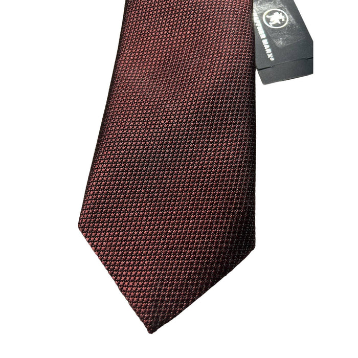 Hart Shaffer Marx Pure Silk Deep Red Slim 3” Handmade Tie