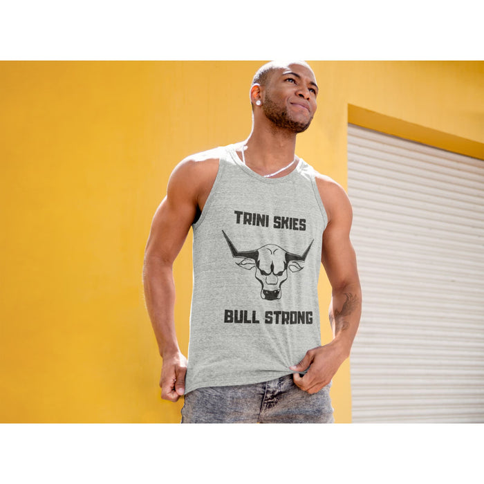 Trini Skies Bull Tank TS Training Gear Graphic Sleeveless Crewneck Tshirt