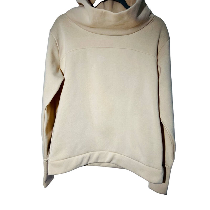 West Loop Cream Cowl Neck Sweater, Size Large * wom252