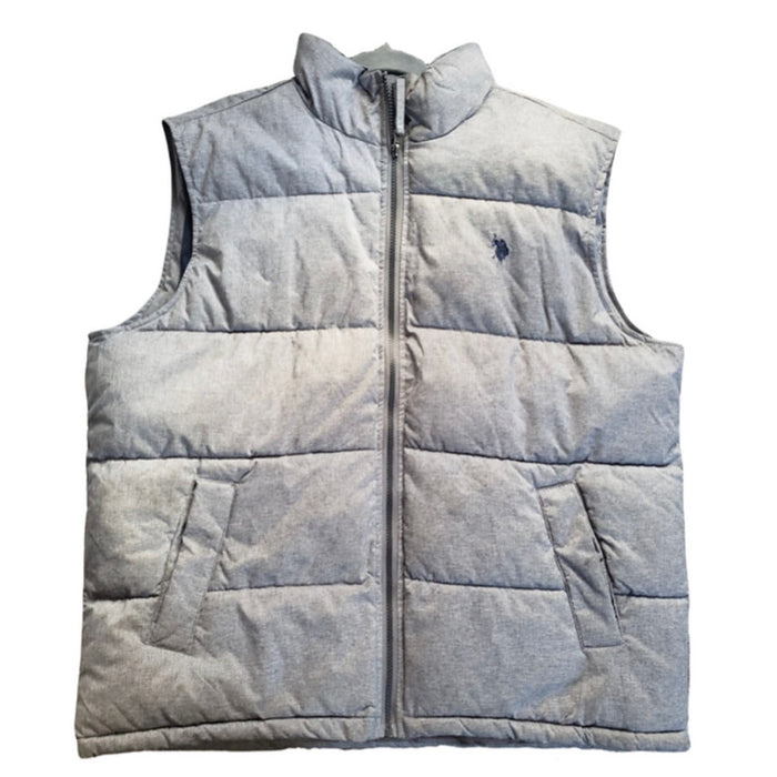 U.S. Polo Association Men's * Zip Up Puffer Vest Jacket L Coat Department  MC10