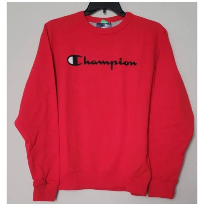 Champion Men's Red Crewneck Sweatshirt, Size 2XL MS528