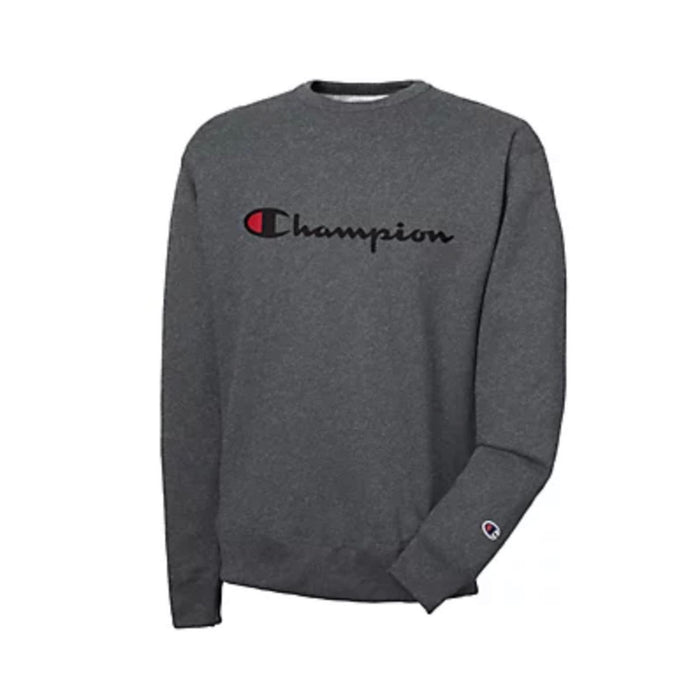 "Champion Powerblend Fleece Crew Neck Sweater - Graphite - Men's 164"