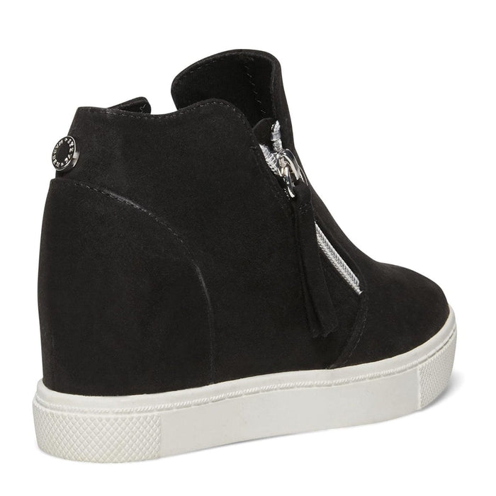 Steve Madden Steve Madden Girls Caliber Sneaker: Trendy Hidden Wedge, SZ 1, Easy On/Off Shoes