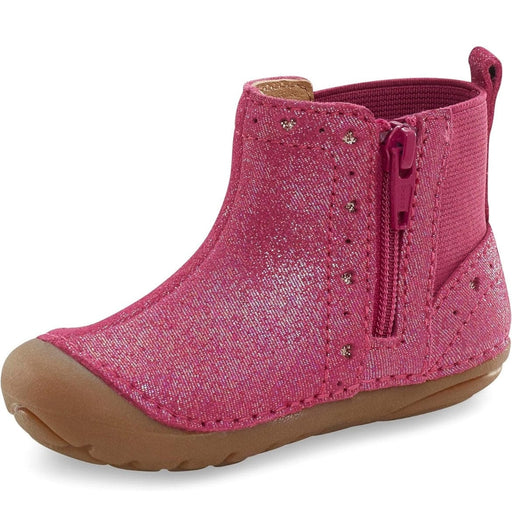 Stride Rite 3 / Pink Stride Rite Unisex-Child Sm Agnes 2.0 Fashion Boot Size 3M Premium Leather Shoes