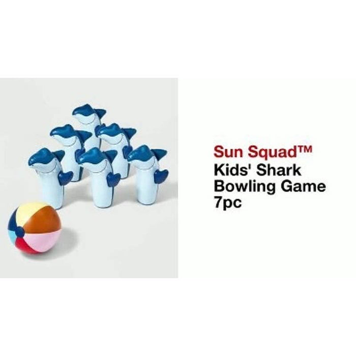 Sun Squad Kids' Shark Bowling Game 7pc - Sun Squad™ water sports