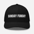 Trini Skies Sunday Funday embroidered trucker hat