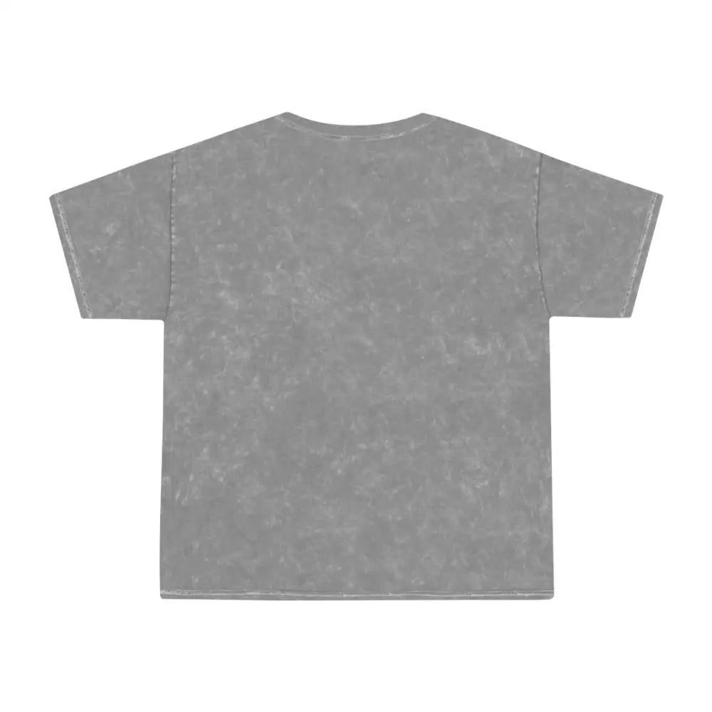 Oversized gray acid wash tee with Support Live Music Underground Music Scene graphic