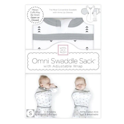 Swaddle Designs 0-3 months / white / unisex Omni Swaddle Sack with Adjustable Wrap Size Small 0-3 Months NEW