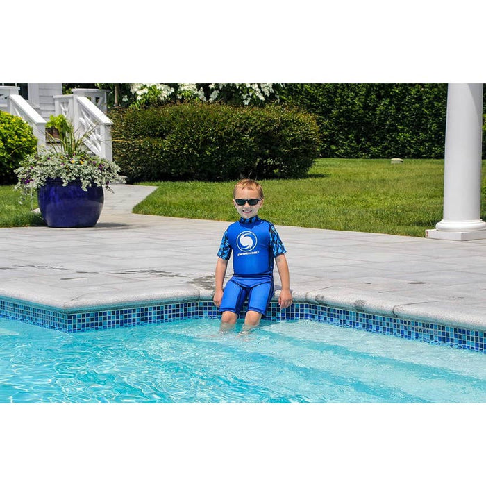 Swimline Swimline Lycra Floating Swim Trainer Suit, Boys Blue Large