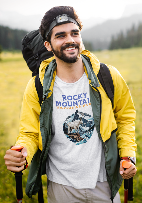 Rocky Mountain National Park Mountain Goat T-Shirt Wildlife Adventure Tee