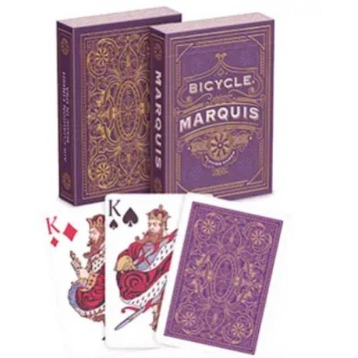 Terry Bicycles Bicycle MARQUIS Standard Index Poker Deck Playing Cards Sealed Purple Holofoil