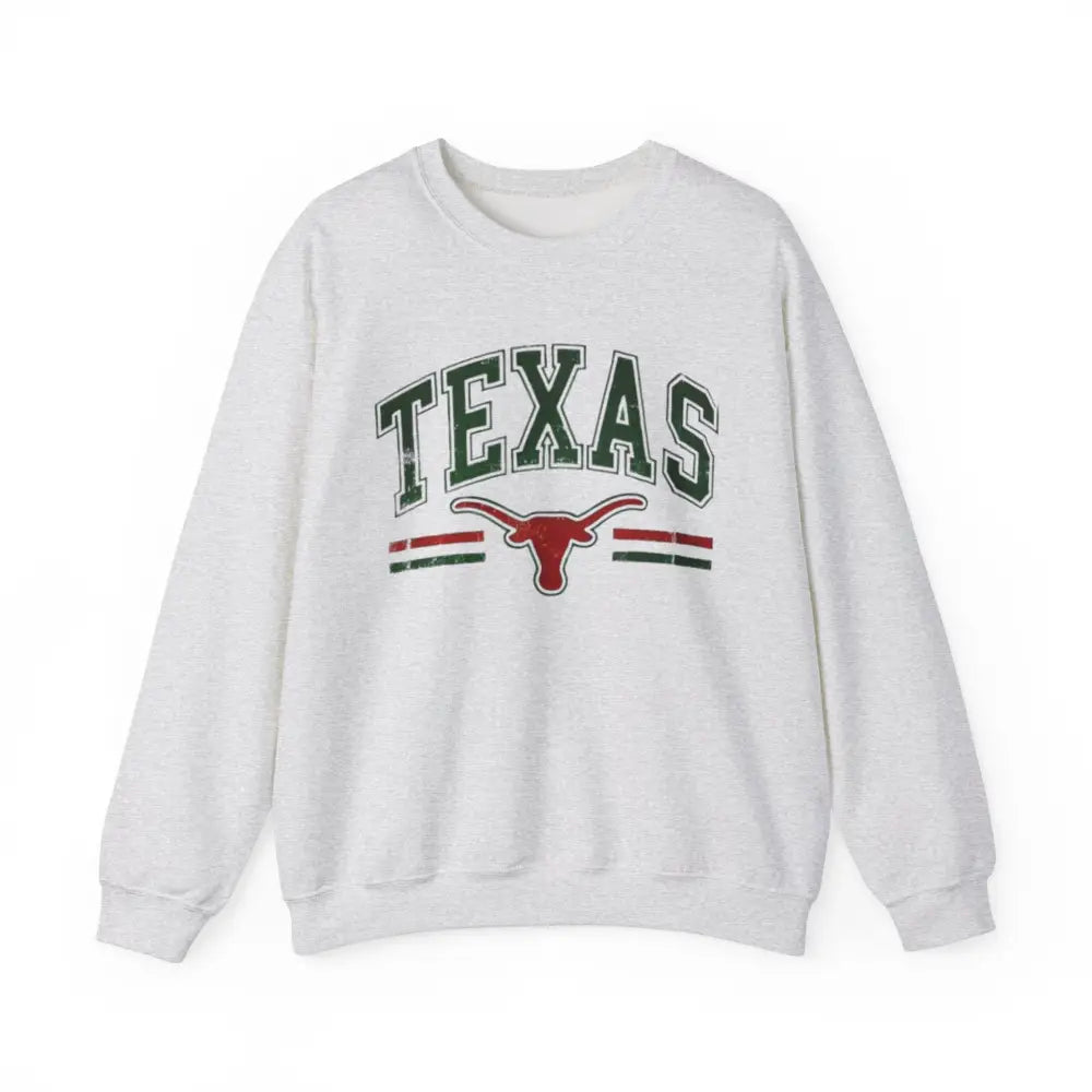 Texas Pride sweatshirt with TEXAS and Longhorn logo