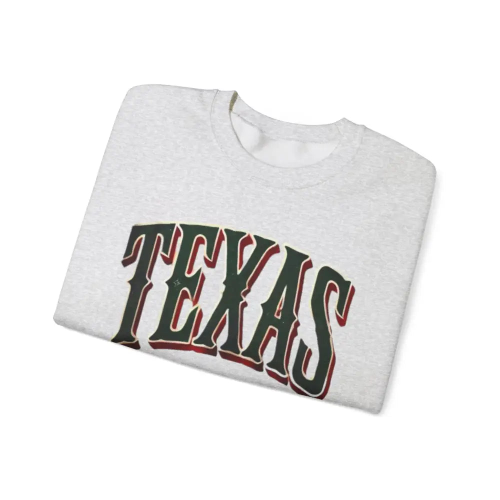 Folded gray Texas Spirit graphic t-shirt with TEXAS print