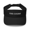 Black Trini Skies Court Embroidered Performance Visor