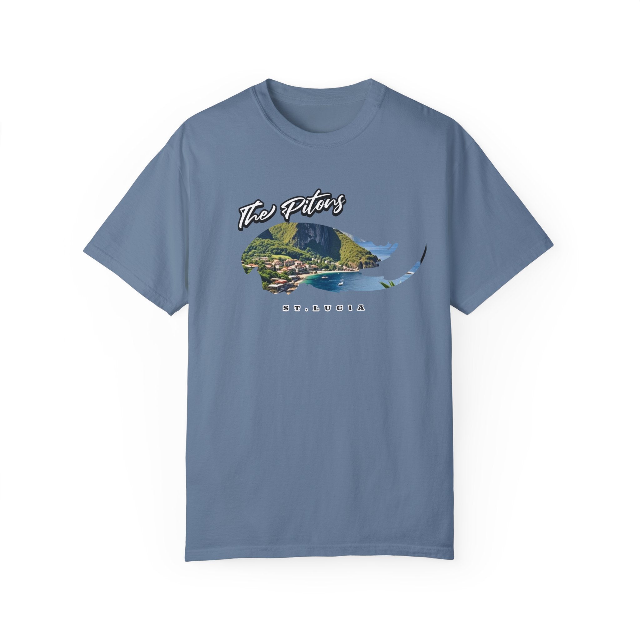 The Pitons, St. Lucia T-Shirt Comfortable Casual Travel Outdoor Adventure Shirt - Triniskies