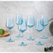 The Wine Savant The Wine Savant Blue Wine Glasses Set of 6 - 14 oz Hand-Blown Italian Glassware