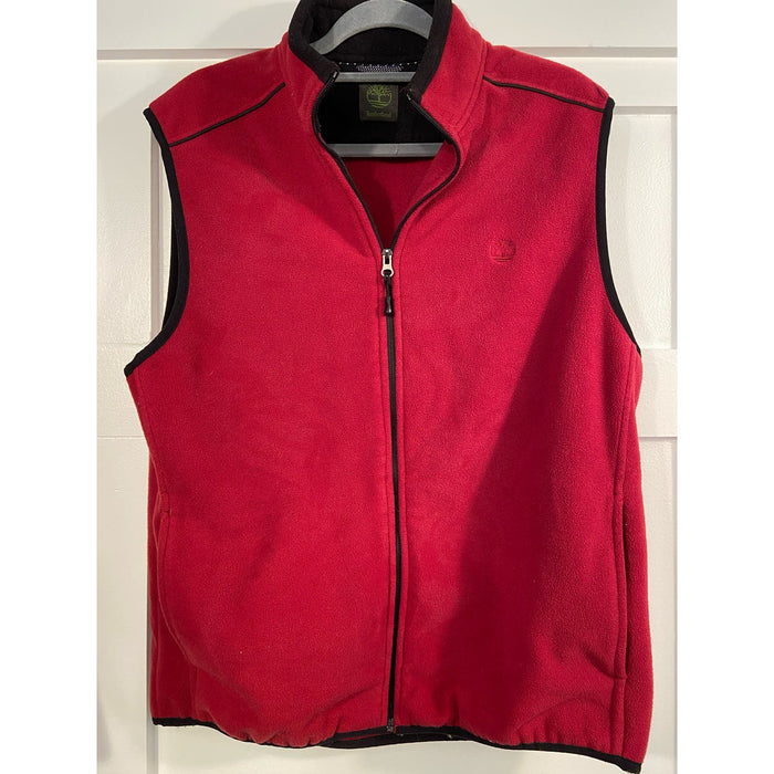 Timberland Medium / red Timberland Men's Polartec Red Full Zipper Vest * Size M Preowned MSS16