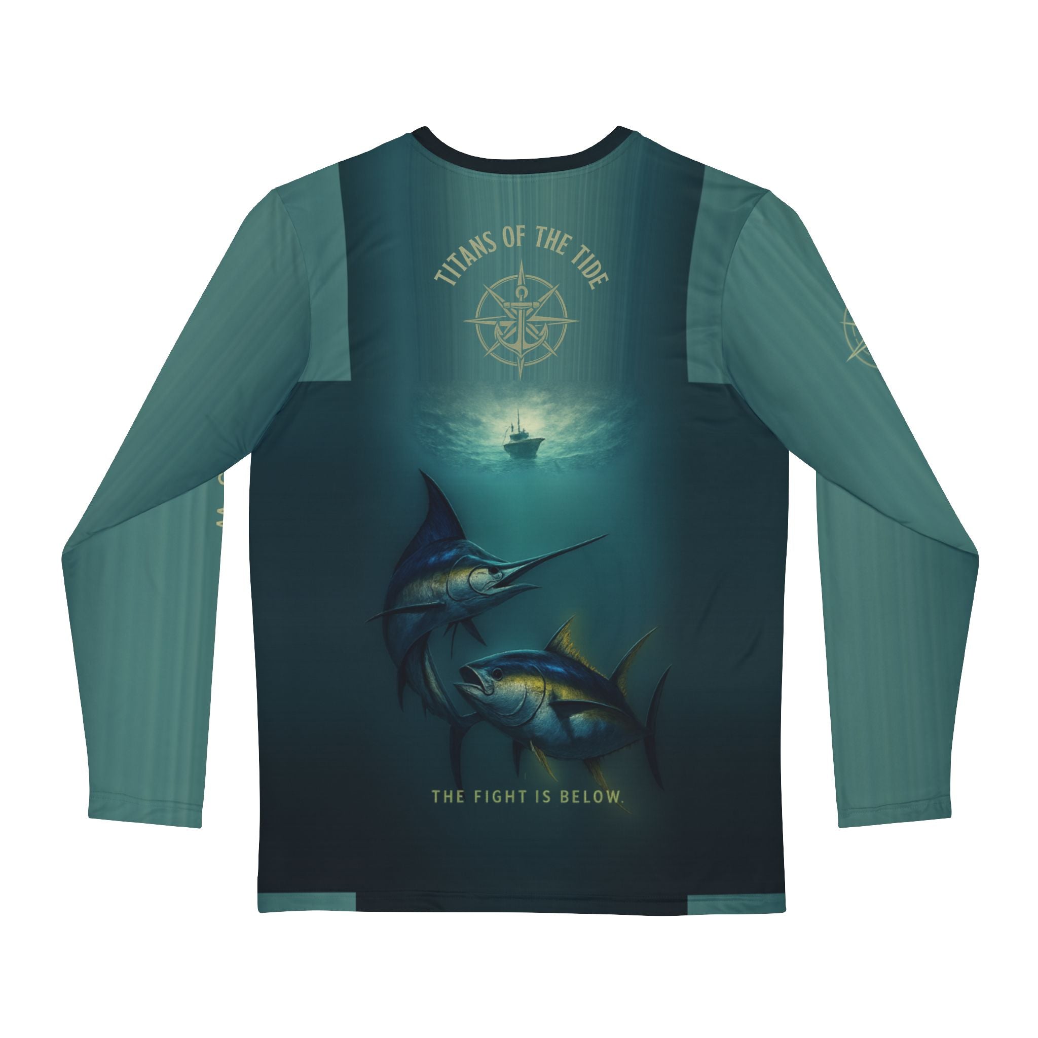 Titans of the Tide Offshore Tournament Fishing Shirt Trini Skies Gear Long Sleeve Sun Shirt for Marlin & Tuna Anglers Fishing Jersey - Triniskies