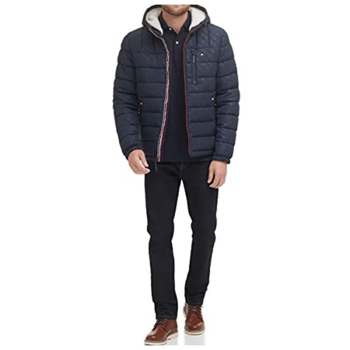 Tommy Hilfiger 2XL / Blue Tommy Hilfiger Men's 2X * Midweight Sherpa Hooded Jacket Style MSRP$225 mens301