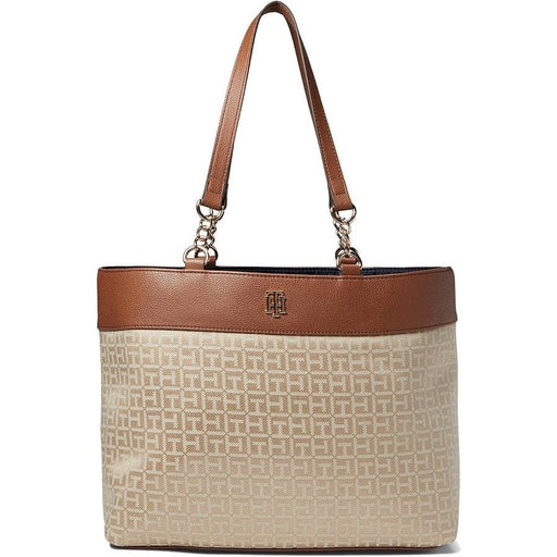 Tommy Hilfiger Tommy Hilfiger Camilla II Tote – Chic Monogram Jacquard for Effortless Style!