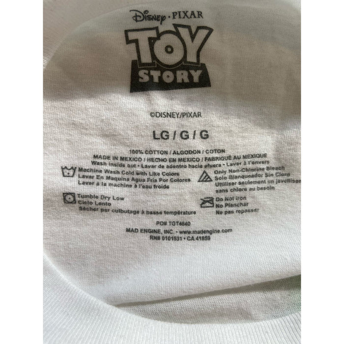 Toy Story 3 Large / White Disney Pixar Toy Story Men's White T-Shirt - Size Large * MTS29