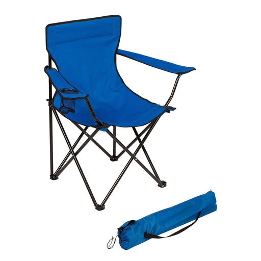 Trademark innovations one size / Blue Trademark Innovations Folding *Outdoor Beach Camp Chair,19”L x 30”W x 32" H Blue