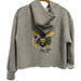 Trini Skies 10/12 / GRAY / GIRLS Trini Skies Bee Kind Bee You! Cropped Sweatshirt Hoodie Sz L 10/12