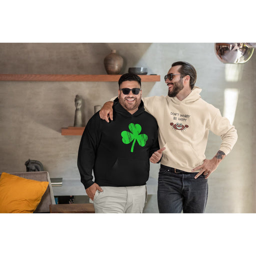 Trini Skies Irish Clover Long Sleeve Pullover Graphic Crewneck Hoodie Sweatshirt