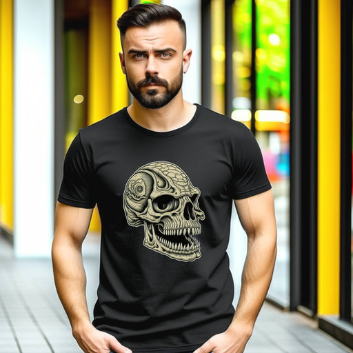 Trini Skies Men's Trini Skies Skull Graphic Short Sleeve Crewneck TShirt