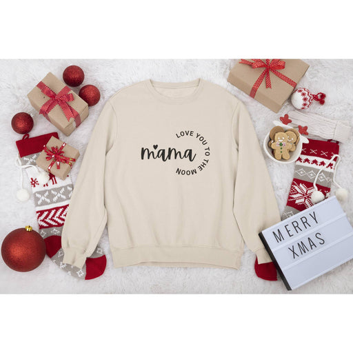 Trini Skies Obsessed! Trini Skies Love You to The Moon Mama Crewneck Sweatshirt