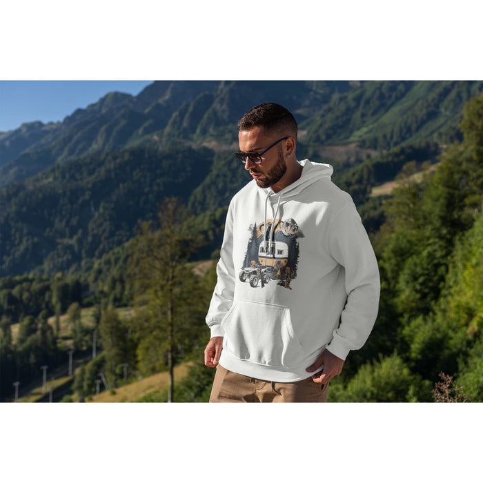 Trini Skies Off The Grid Nature Graphic Pullover Hoodie Sweatshirt