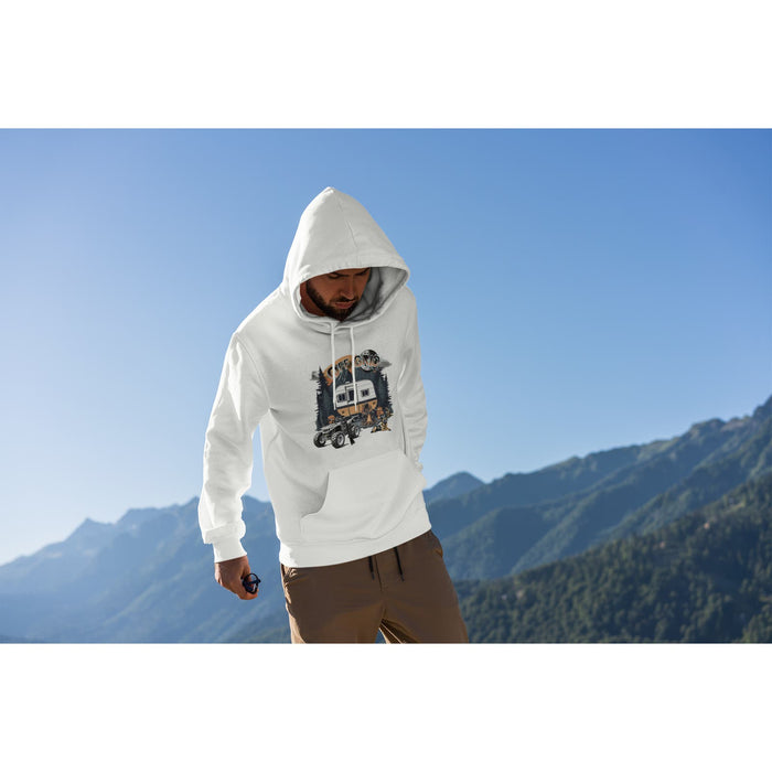 Trini Skies Off The Grid Nature Graphic Pullover Hoodie Sweatshirt