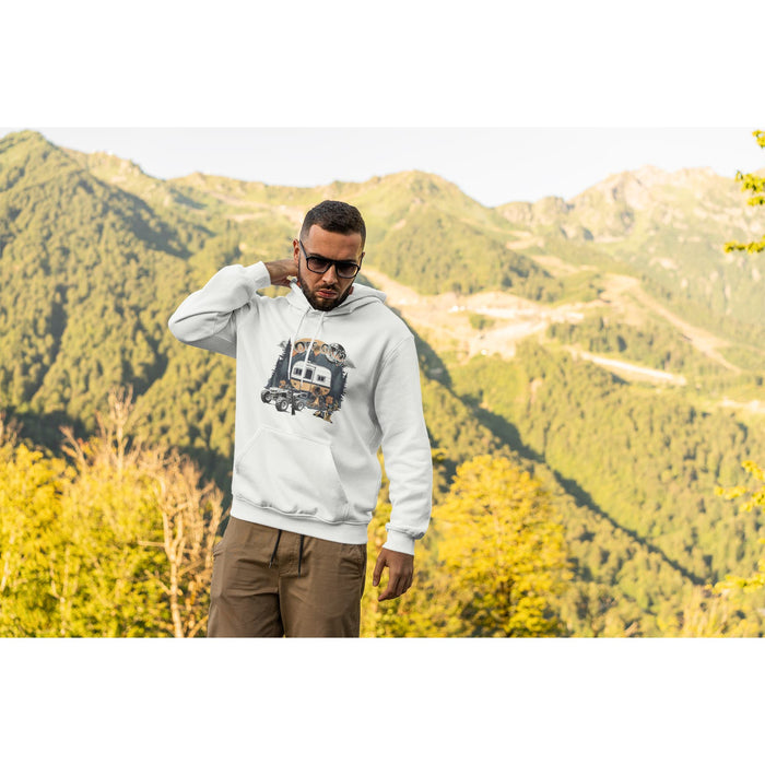 Trini Skies Off The Grid Nature Graphic Pullover Hoodie Sweatshirt